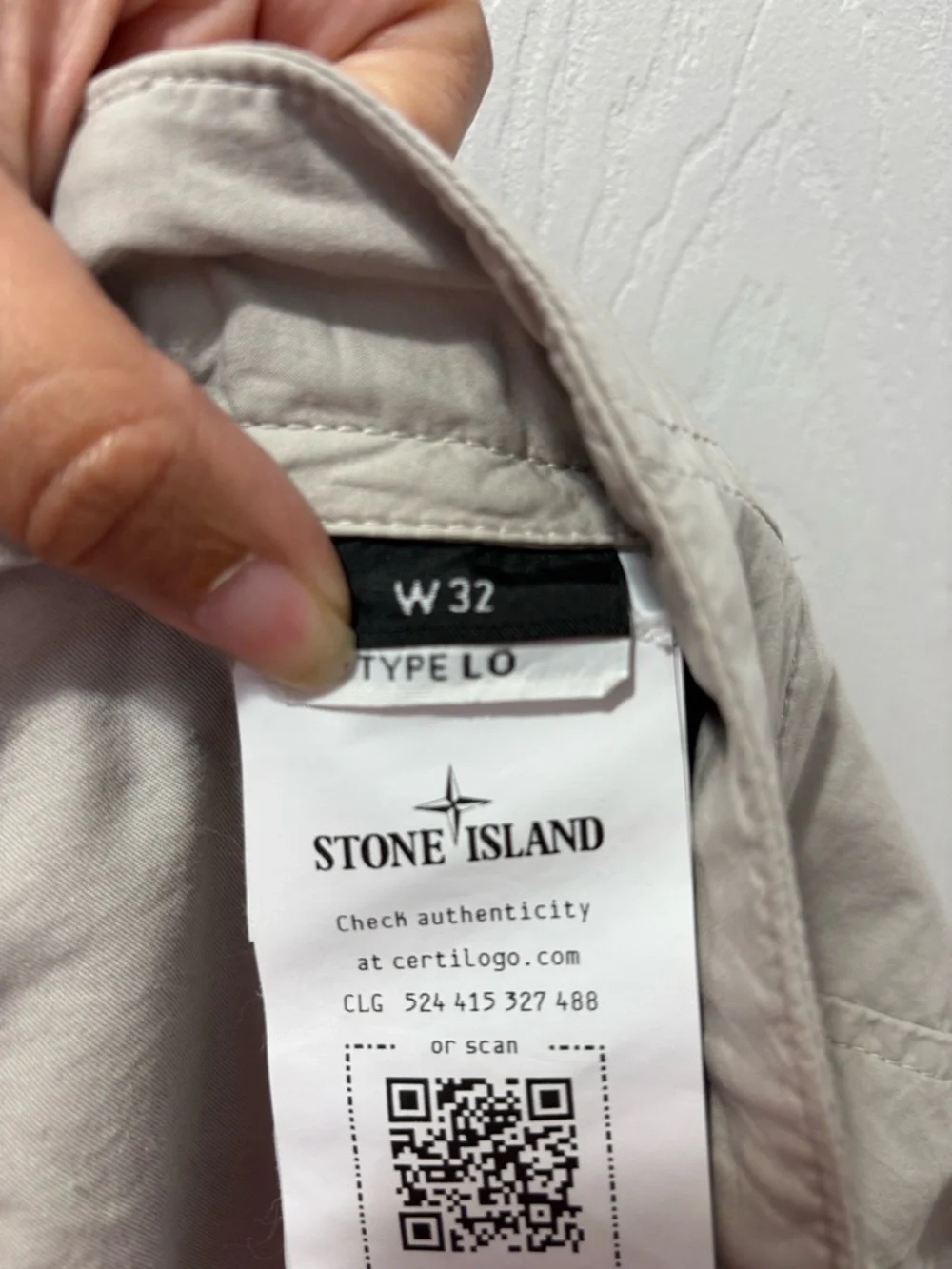 Stone Island Lightweight Type Lo Cargo Pants Size 32 Mens Beige Street Wear